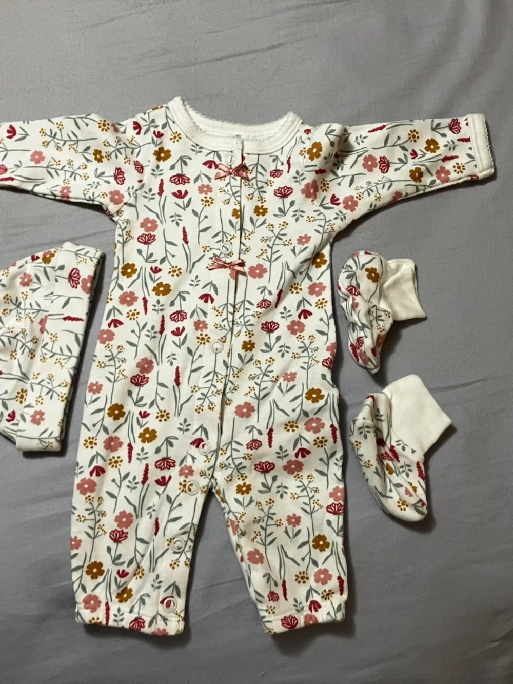 Carter’s Preemie Floral Onsie Set